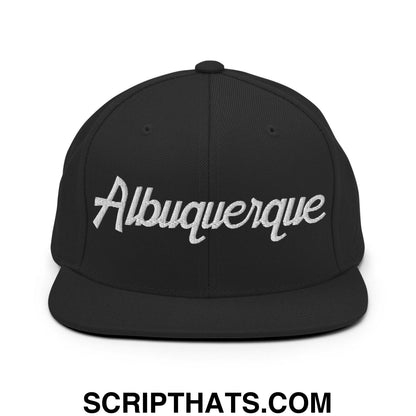 Albuquerque Script Snapback Hat Black