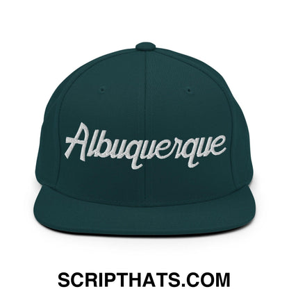 Albuquerque Script Snapback Hat Spruce