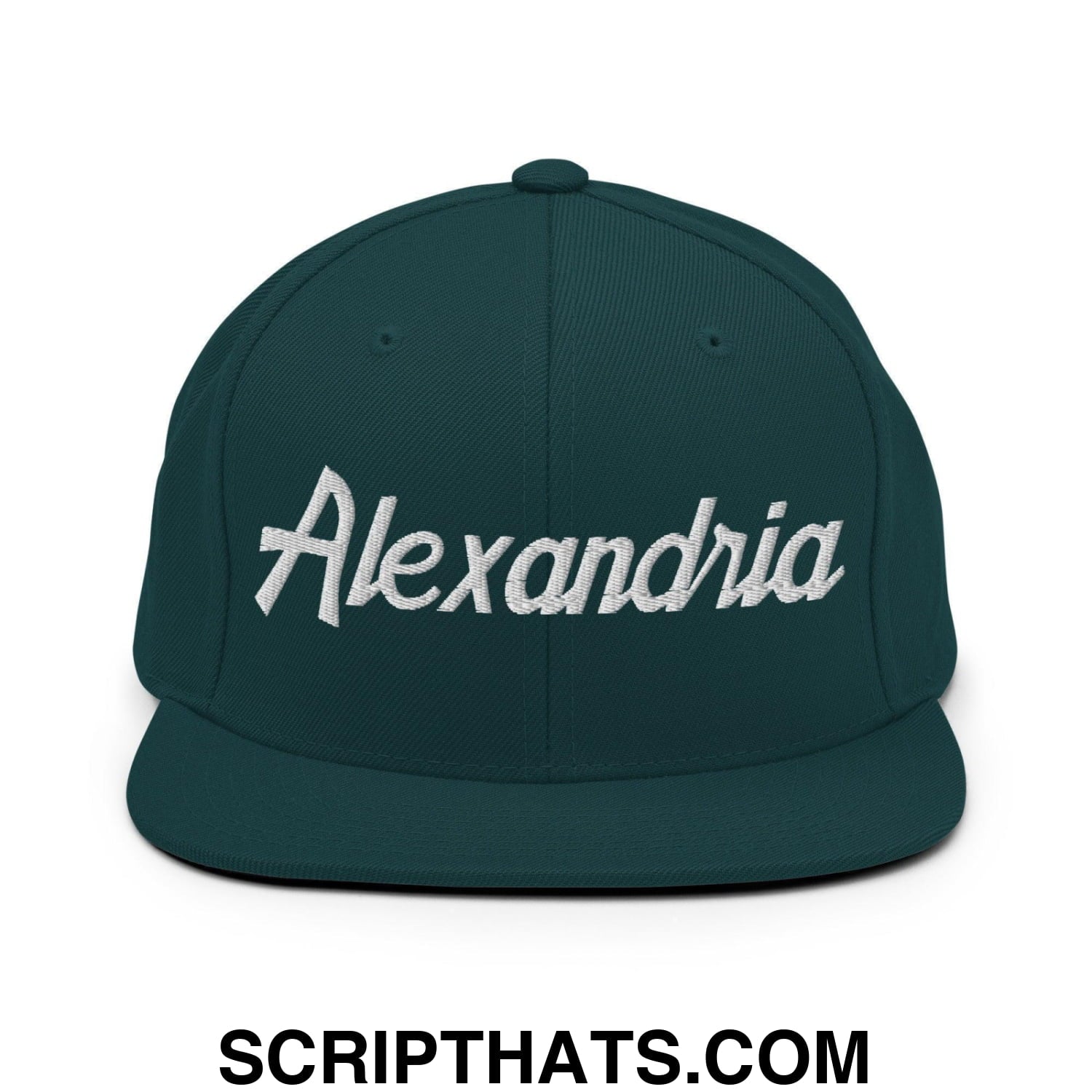 Alexandria Script Snapback Hat Spruce