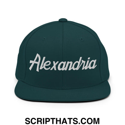 Alexandria Script Snapback Hat Spruce