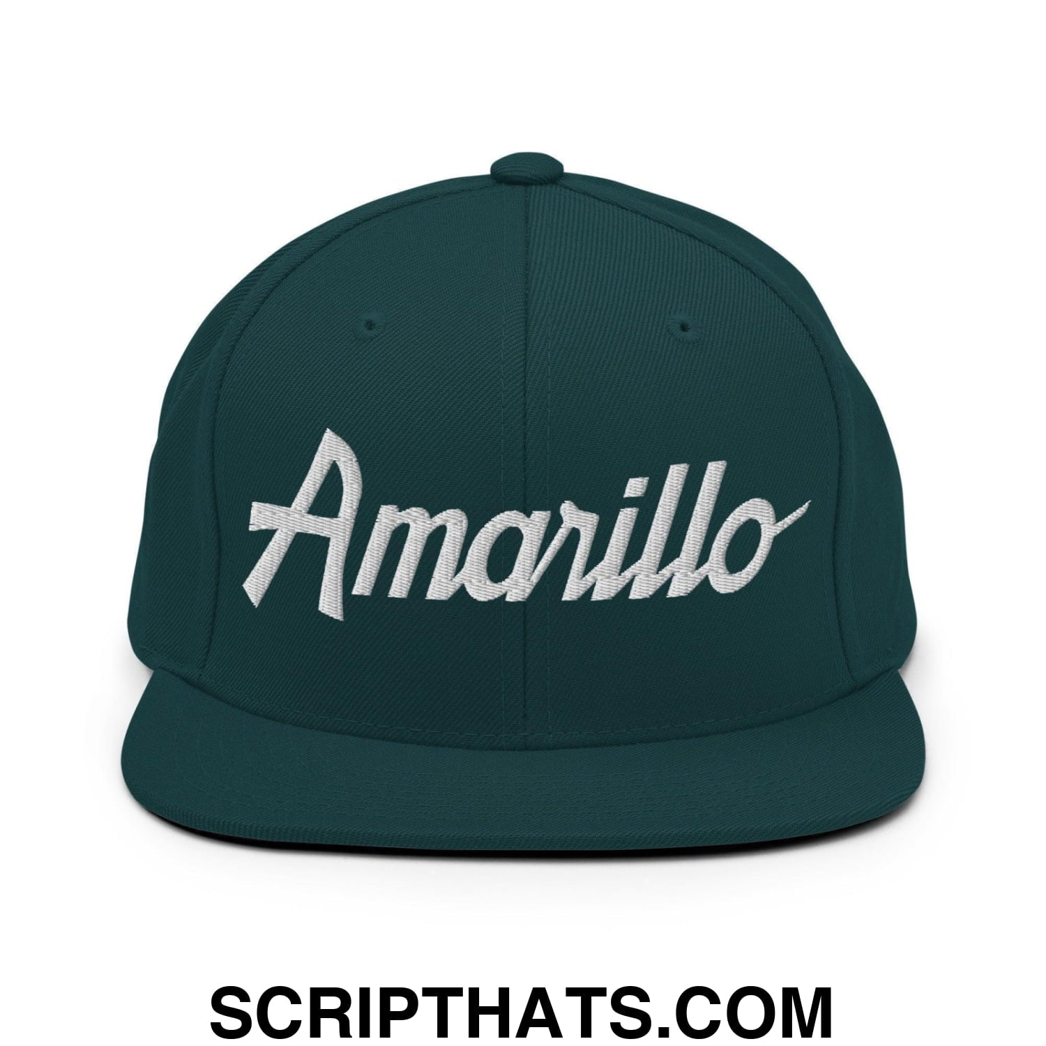 Amarillo Script Snapback Hat Spruce