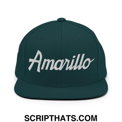 Amarillo Script Snapback Hat Spruce