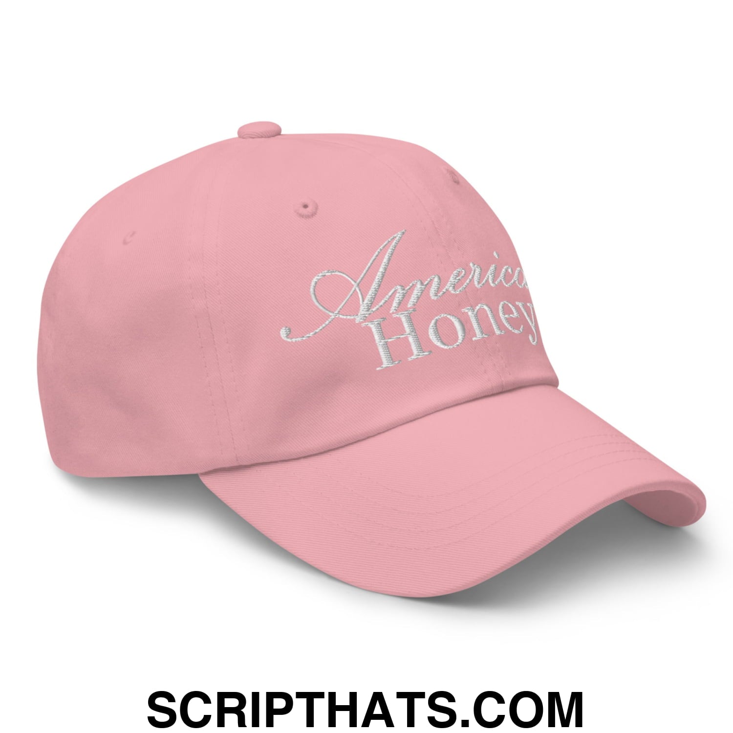 American Honey Embroidered Unstructured Dad Hat Pink