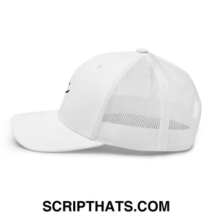 Amy Yang Smiley Face Golf Retro Trucker Hat White