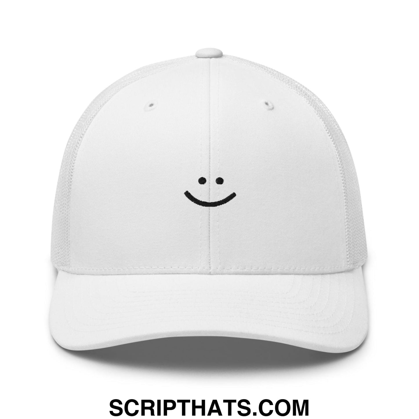 Amy Yang Smiley Face Golf Retro Trucker Hat White
