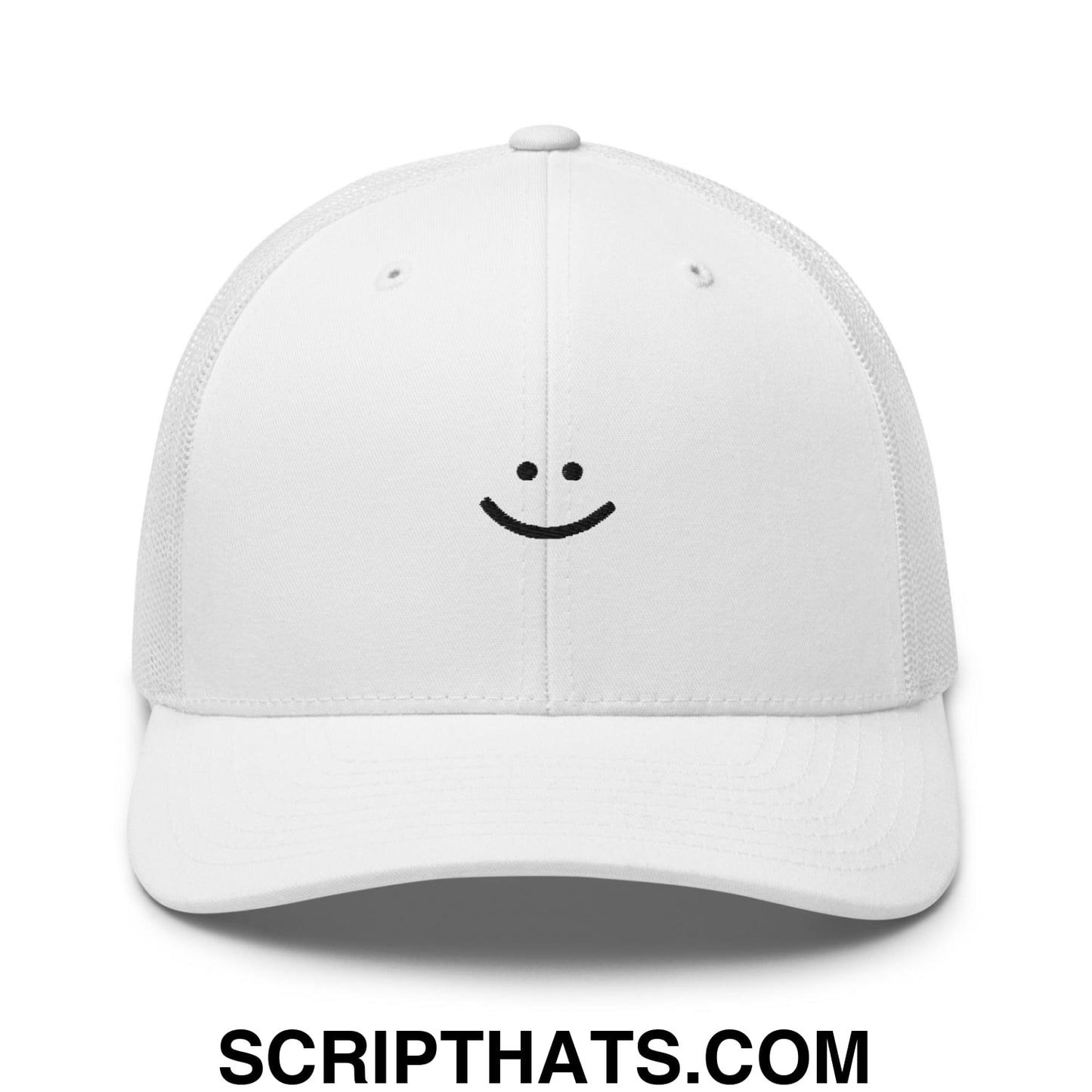 Amy Yang Smiley Face Golf Retro Trucker Hat White