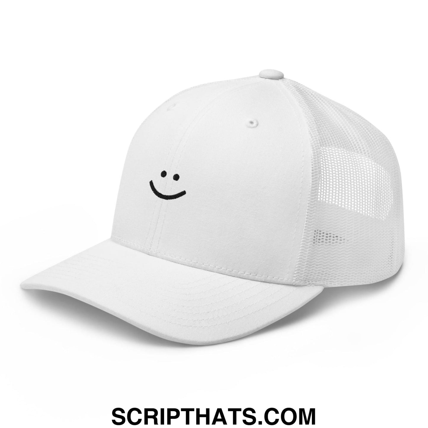 Amy Yang Smiley Face Golf Retro Trucker Hat White