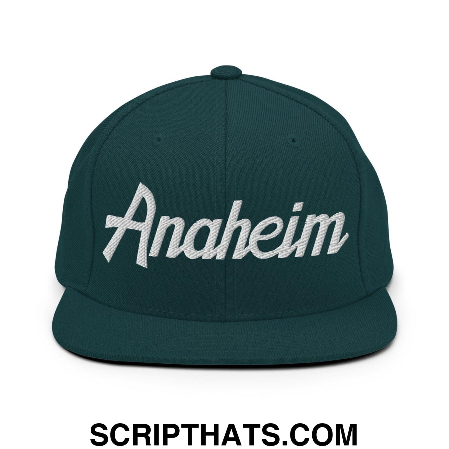 Anaheim Script Snapback Hat Spruce