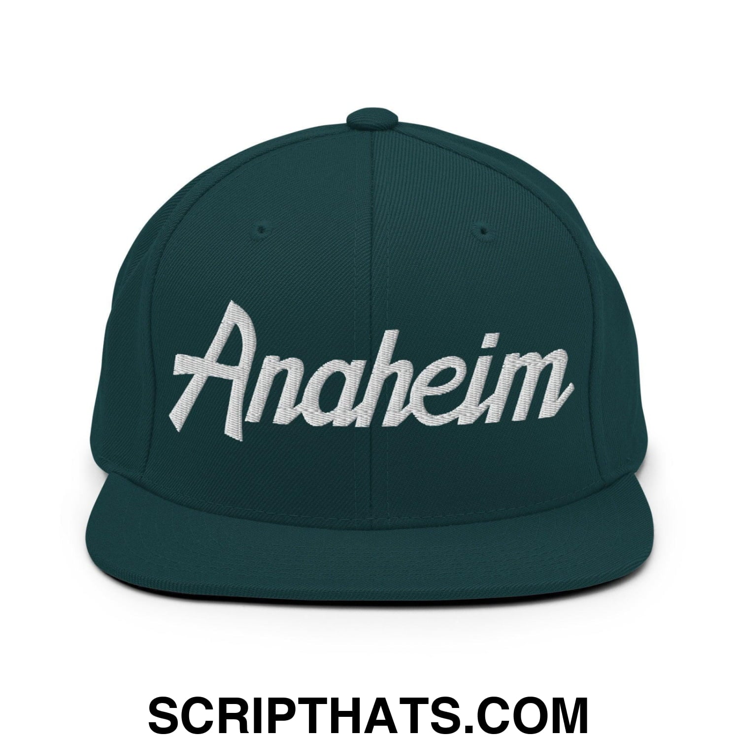 Anaheim Script Snapback Hat Spruce