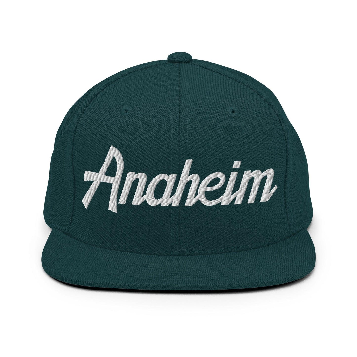 Anaheim Script Snapback Hat Spruce