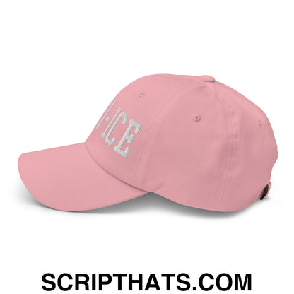 Anti-ICE Embroidered Unstructured Dad Hat Pink
