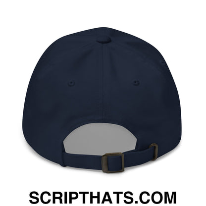 Anti-ICE Embroidered Unstructured Dad Hat Navy