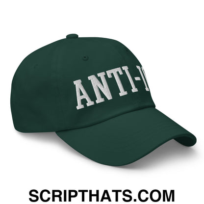 Anti-ICE Embroidered Unstructured Dad Hat Spruce