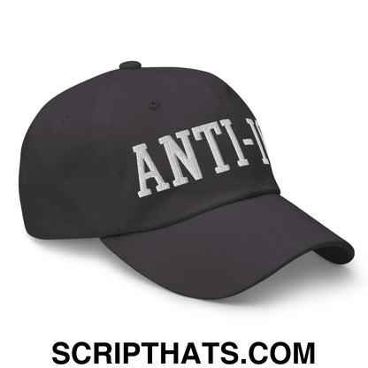 Anti-ICE Embroidered Unstructured Dad Hat Dark Grey