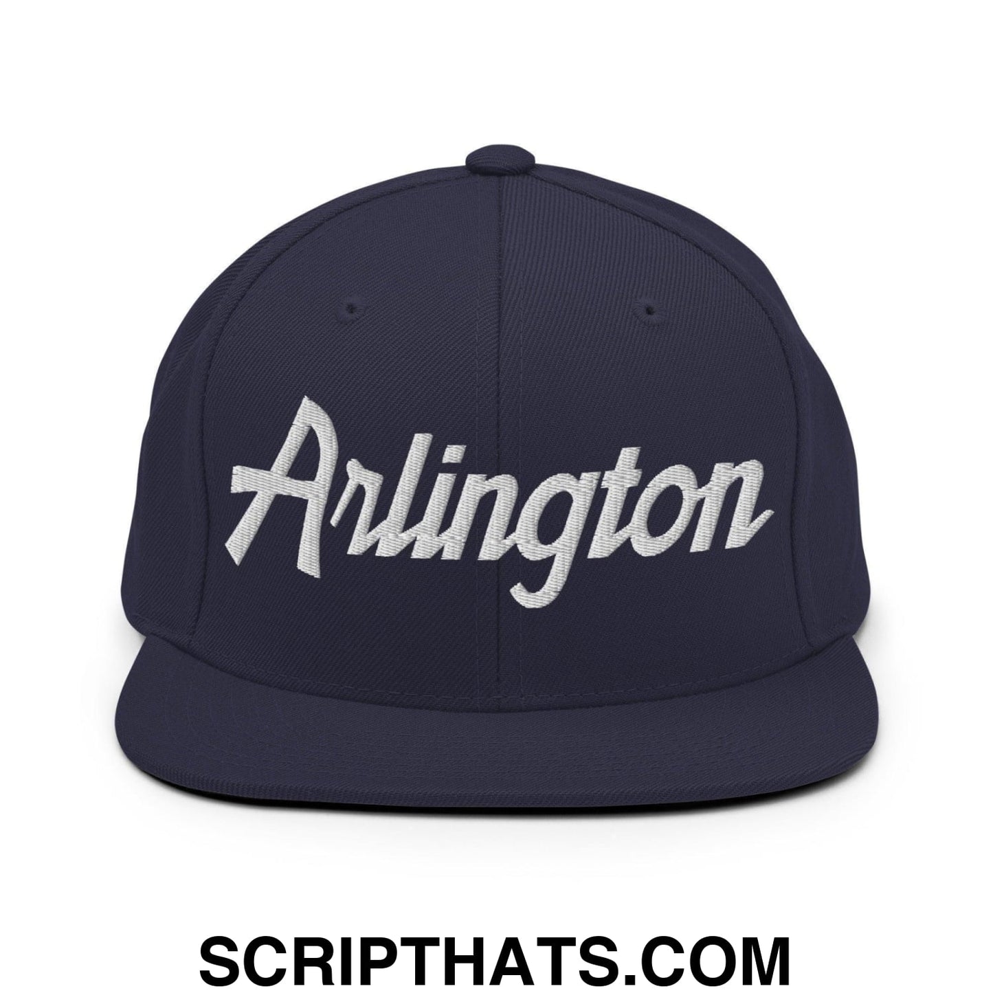 Arlington Script Snapback Hat Navy