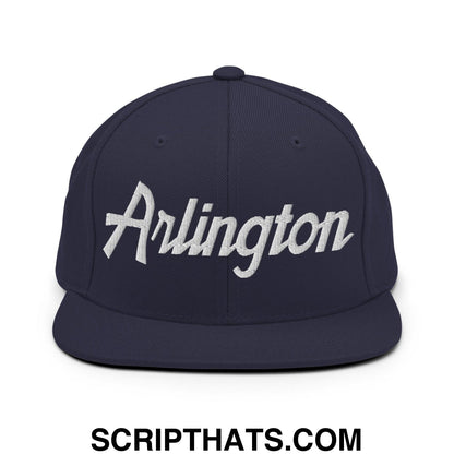Arlington Script Snapback Hat Navy