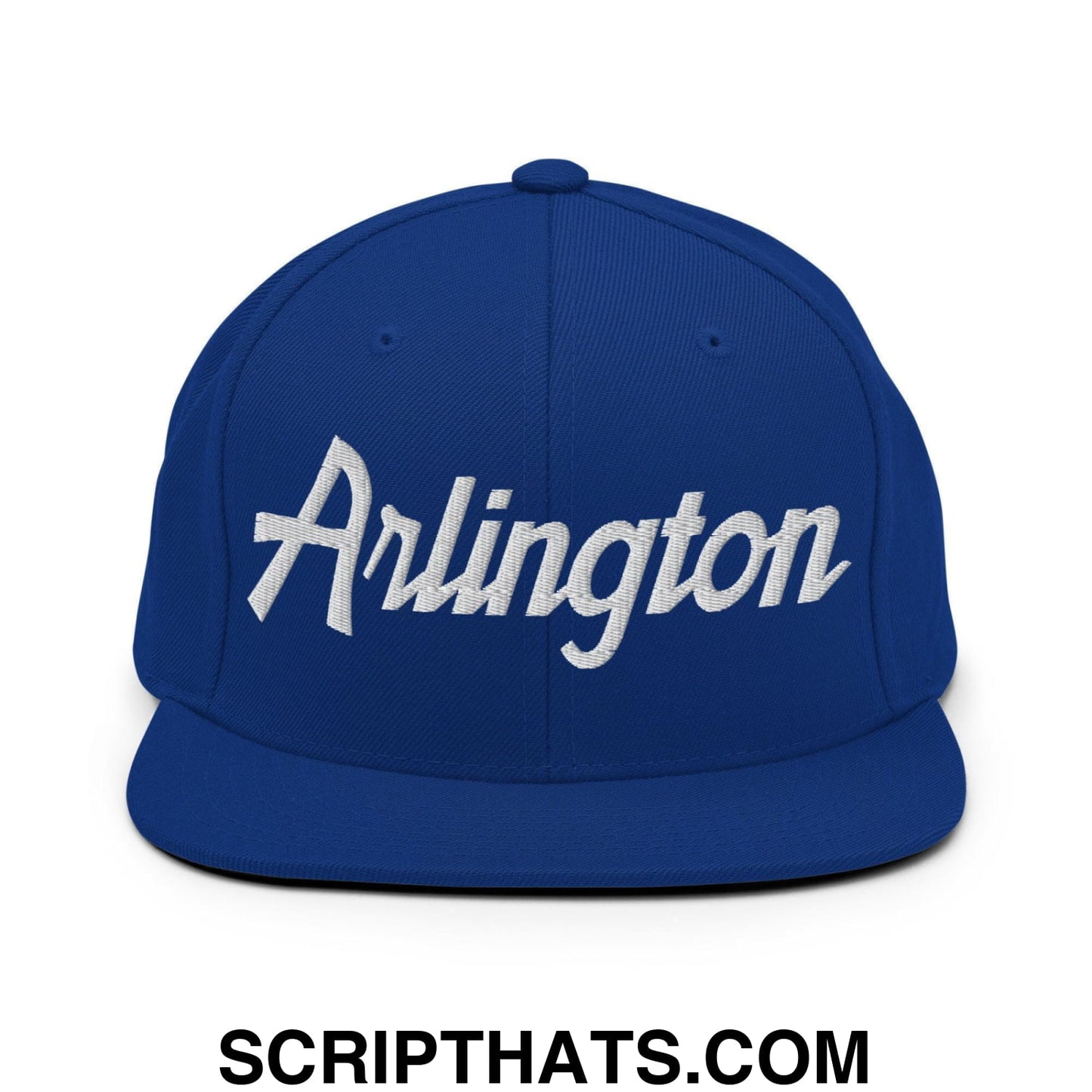 Arlington Script Snapback Hat Royal Blue