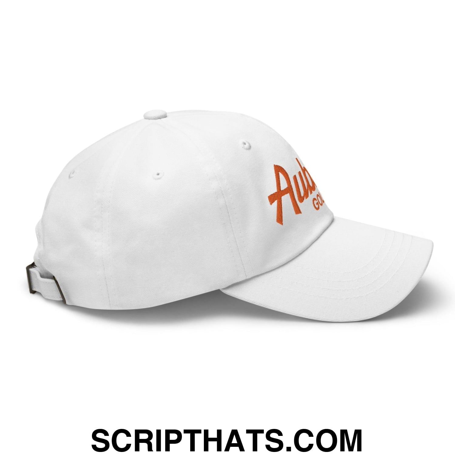 Auburn Golf Vintage Sports Script Dad Hat White