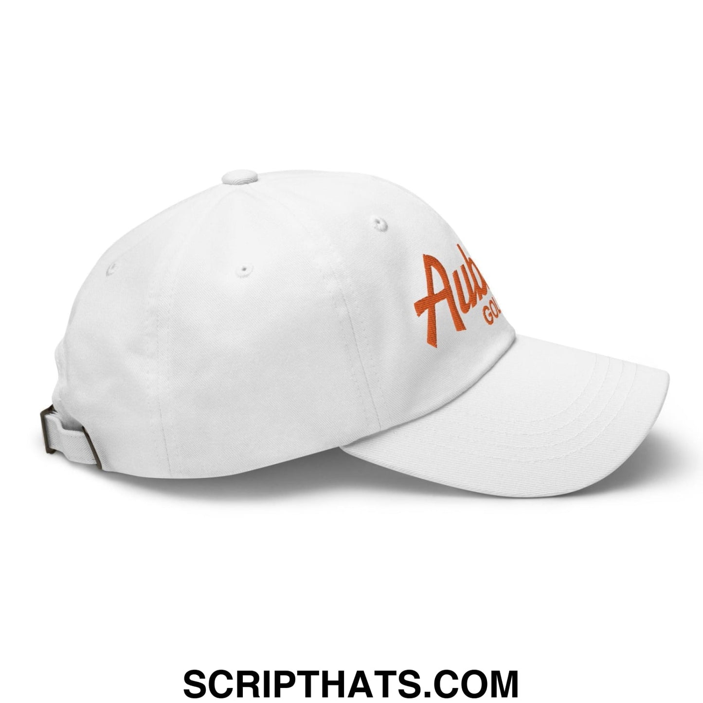 Auburn Golf Vintage Sports Script Dad Hat White