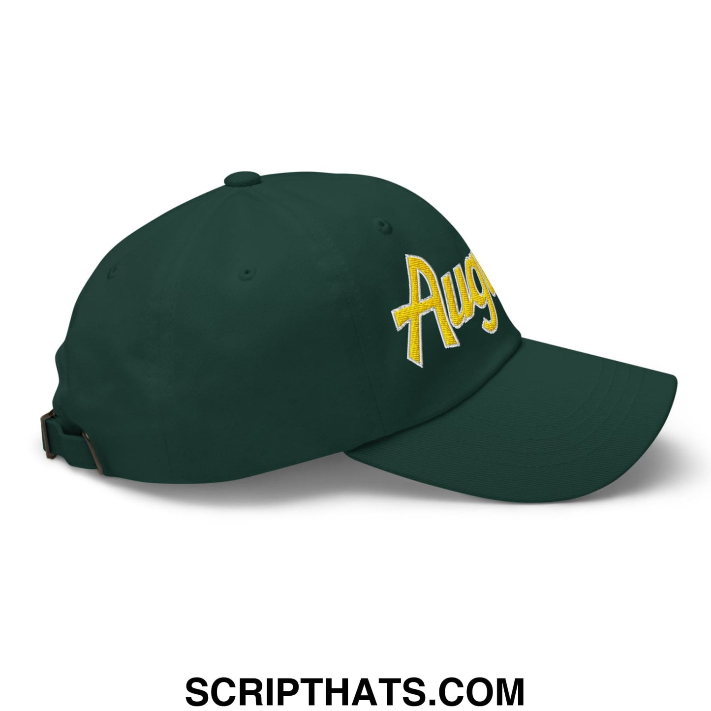 Augusta Vintage Sports Script Embroidered Golf Dad Hat Spruce