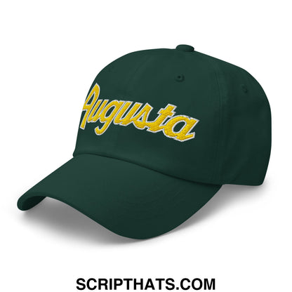 Augusta Vintage Sports Script Embroidered Golf Dad Hat Spruce
