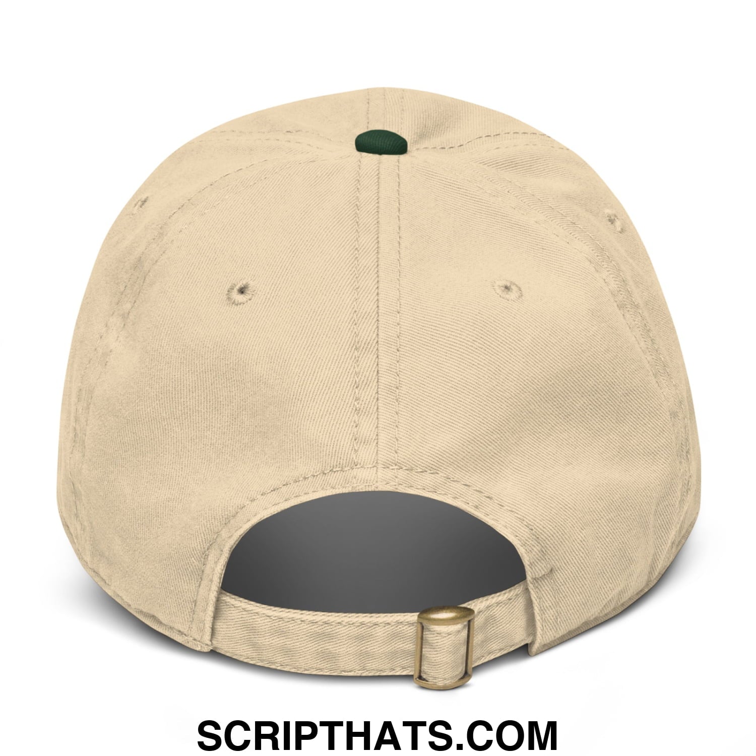Augusta Vintage Sports Script Embroidered Golf Dad Hat Dark Green Khaki