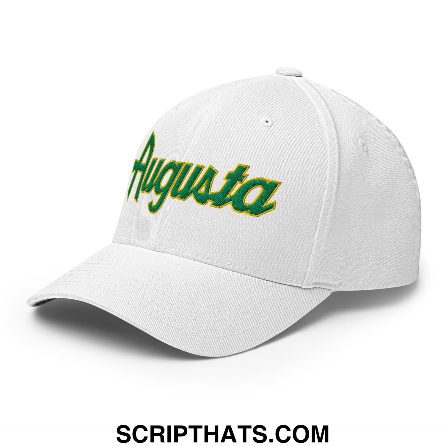 Augusta Vintage Sports Script Embroidered Stretch Fit Golf Hat