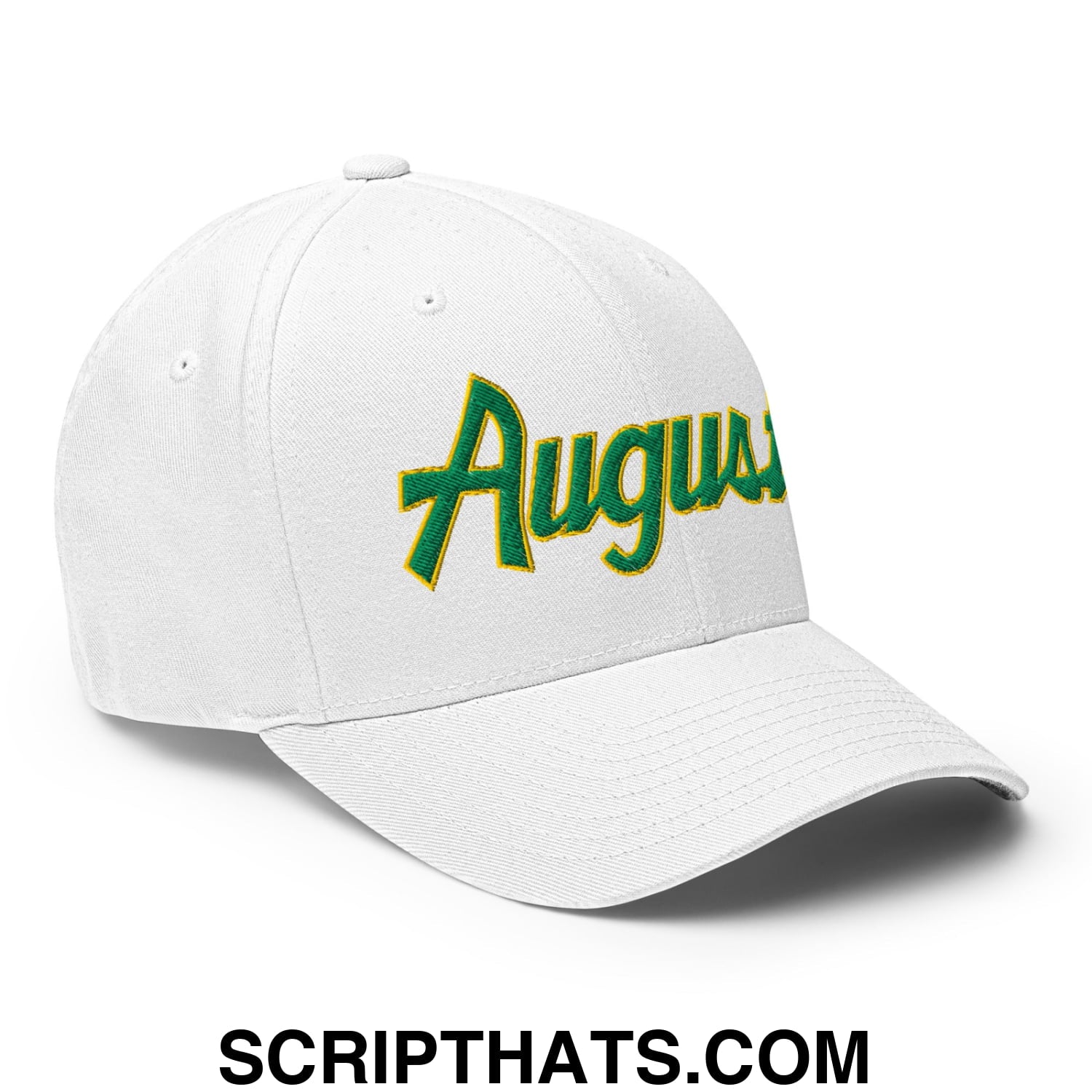Augusta Vintage Sports Script Embroidered Stretch Fit Golf Hat