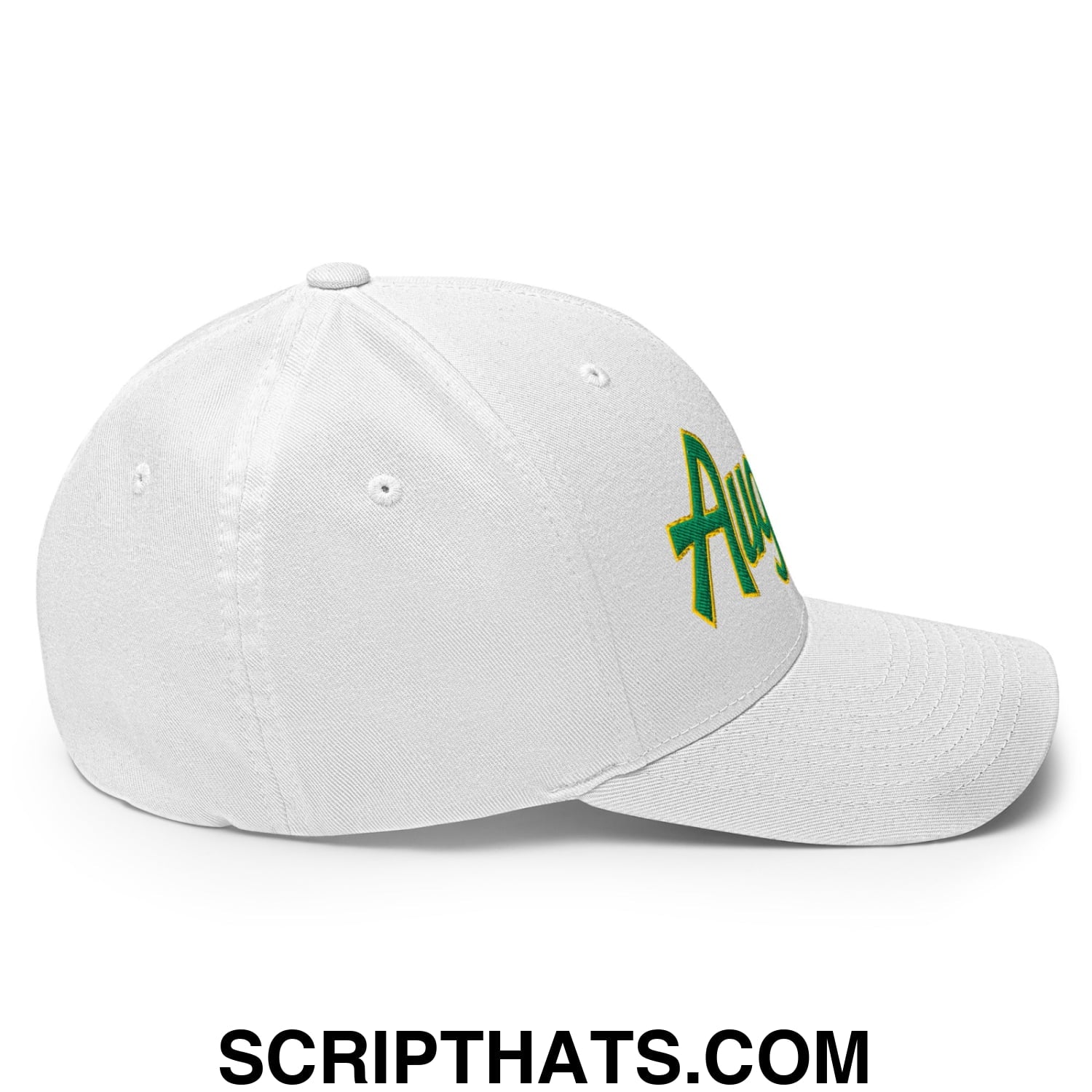 Augusta Vintage Sports Script Embroidered Stretch Fit Golf Hat