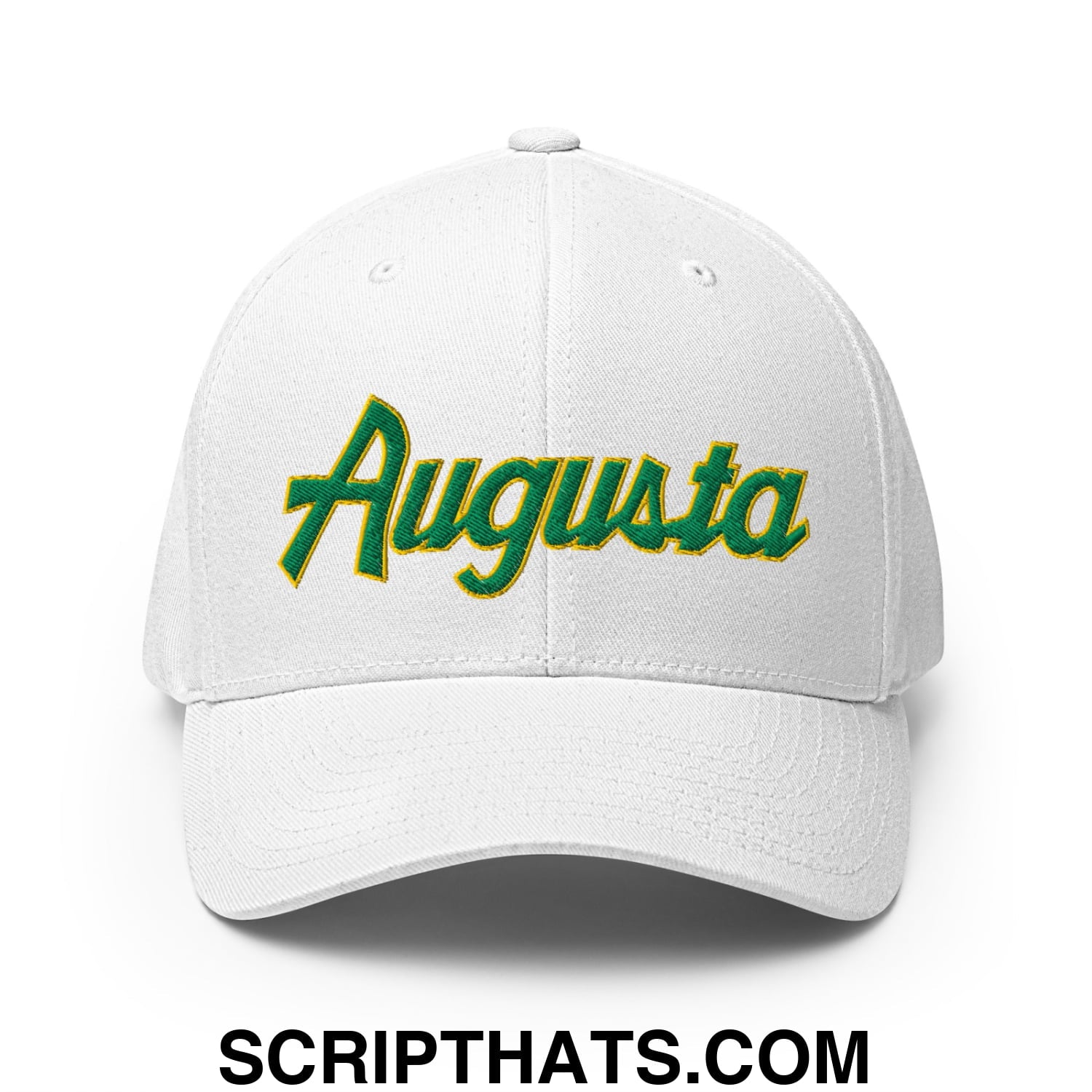 Augusta Vintage Sports Script Embroidered Stretch Fit Golf Hat