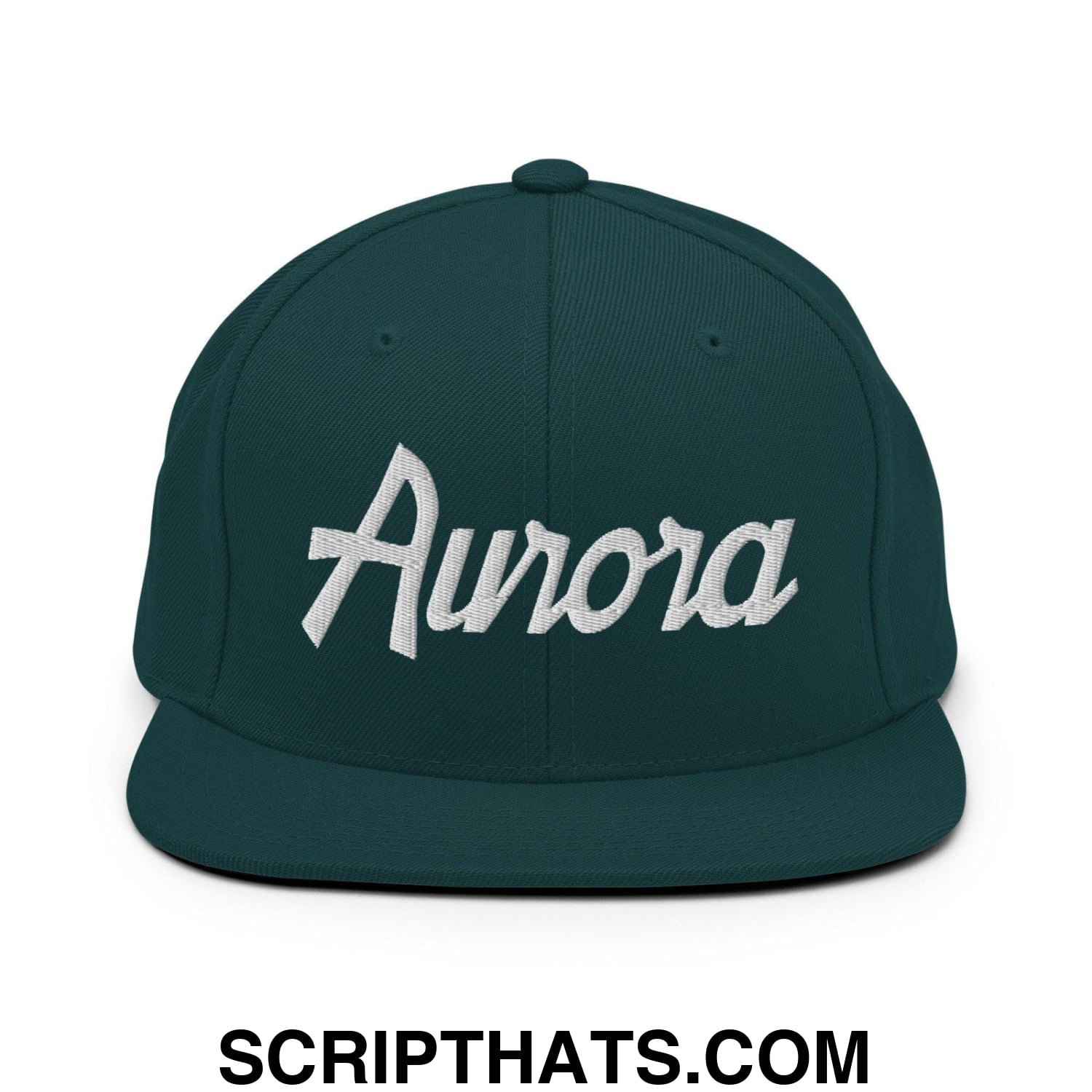 Aurora Script Snapback Hat Spruce
