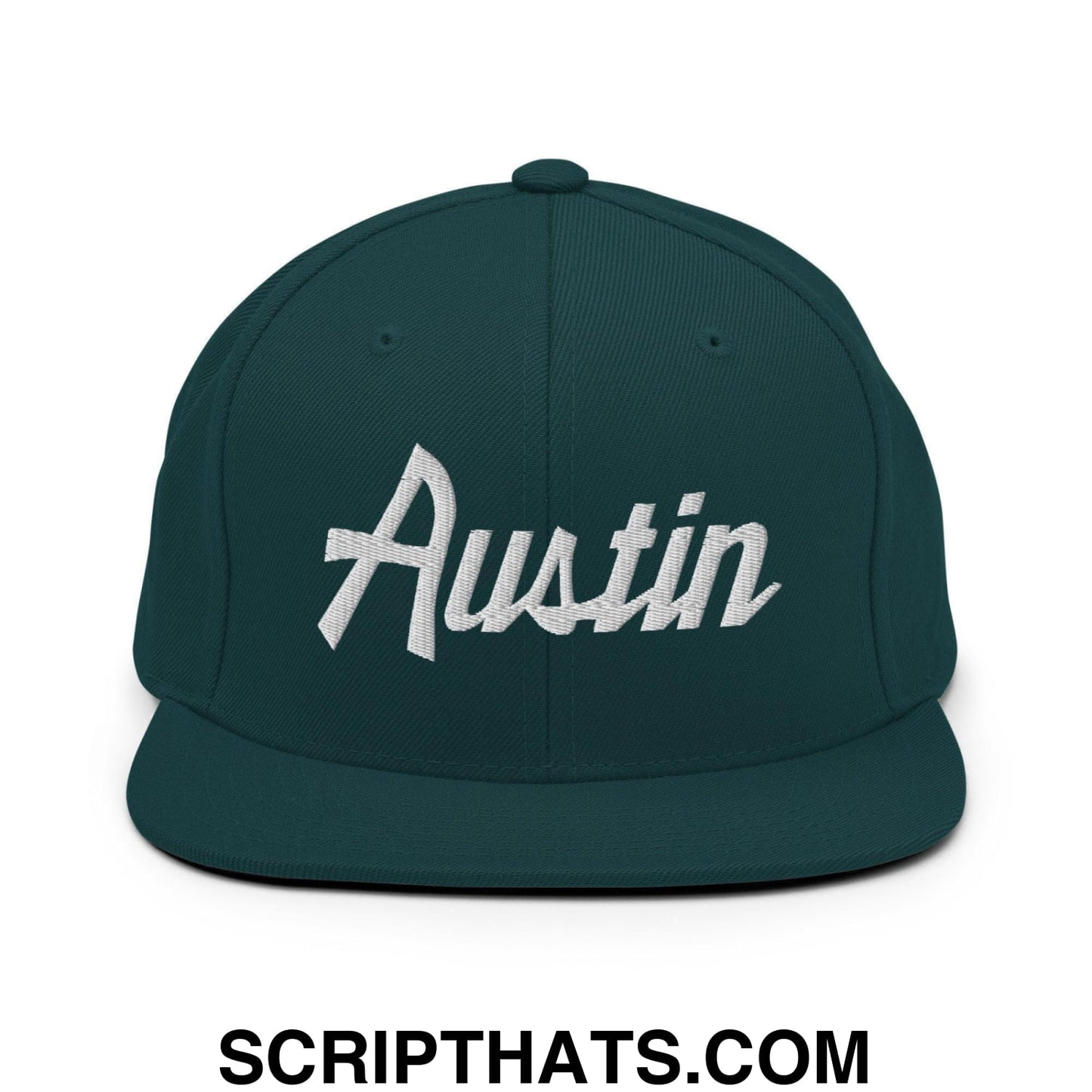 Austin Script Snapback Hat Spruce