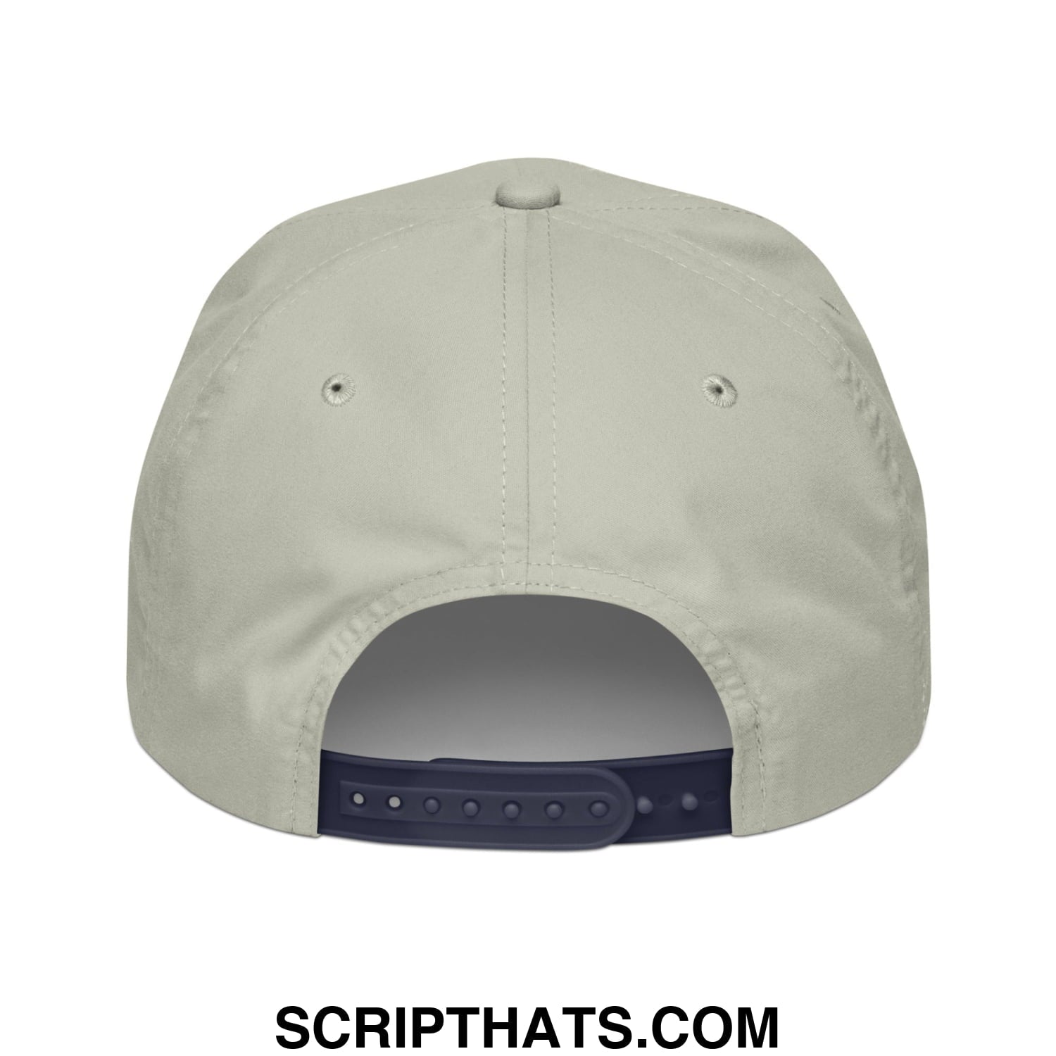 Azalea Embroidered Retro Golf Rope Hat Lt Gray Navy