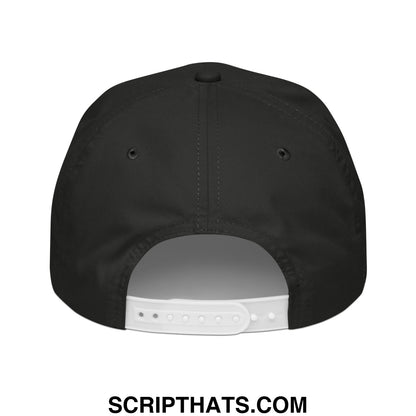 Azalea Embroidered Retro Golf Rope Hat Black White