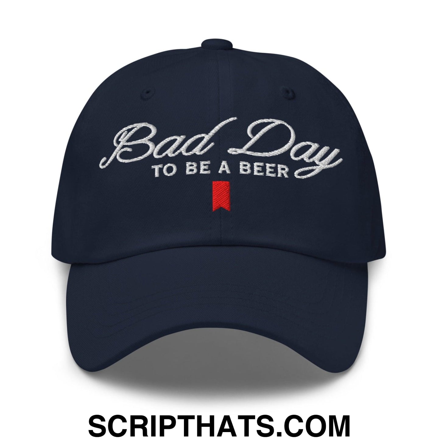 Bad Day to be a Beer Embroidered Dad Hat Blue Default Title