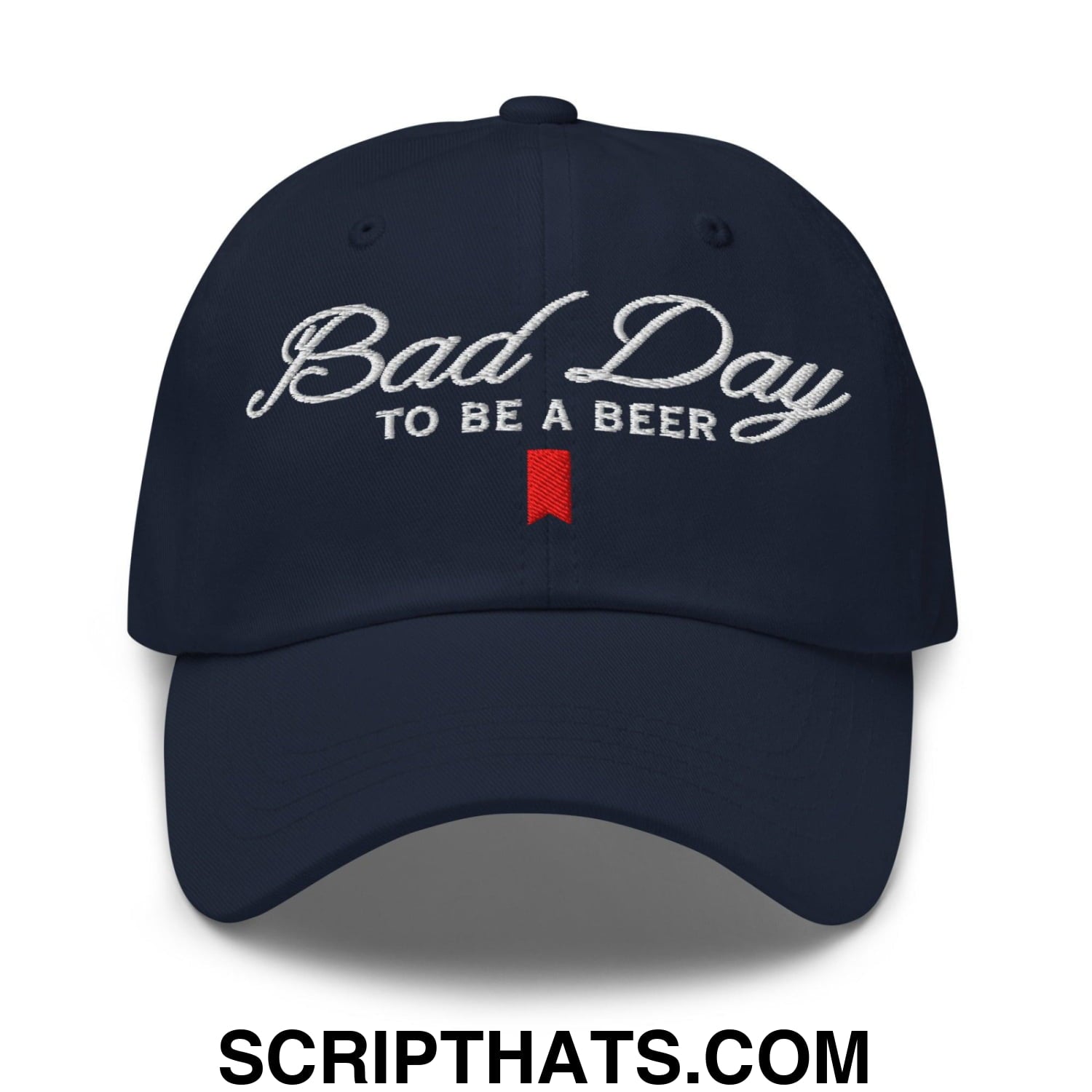 Bad Day to be a Beer Embroidered Dad Hat Blue Default Title