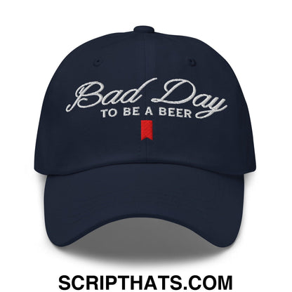 Bad Day to be a Beer Embroidered Dad Hat Blue Default Title