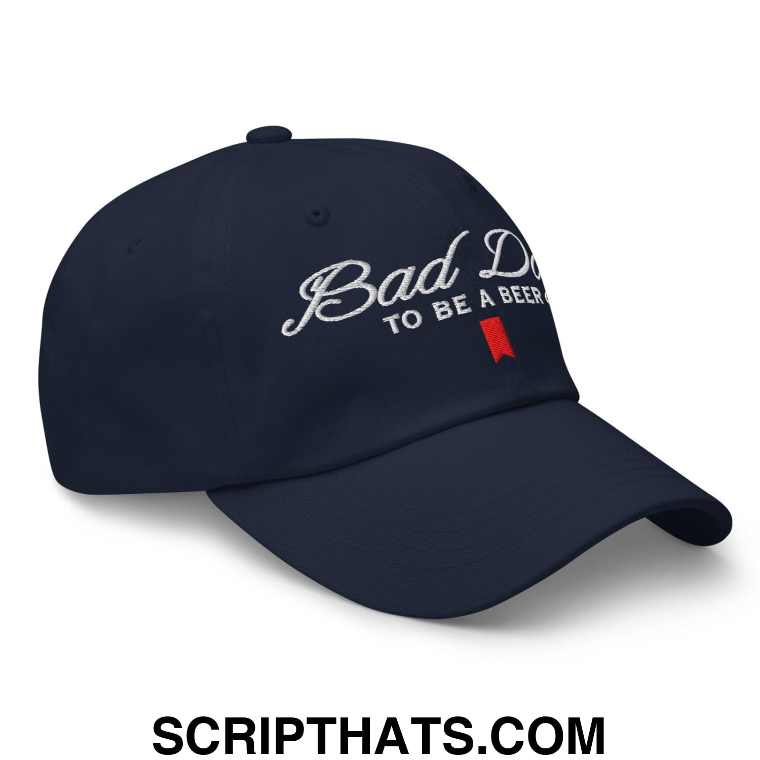 Bad Day to be a Beer Embroidered Dad Hat Blue Default Title