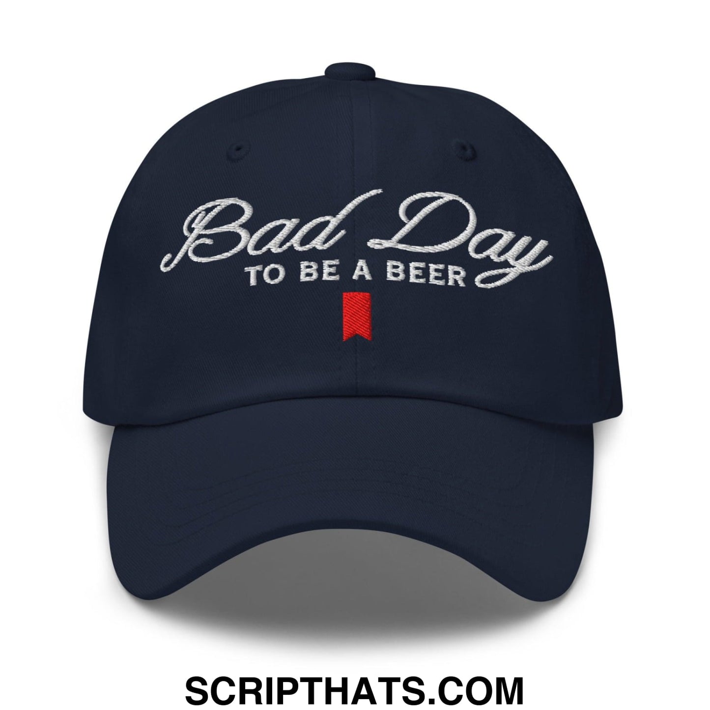 Bad Day to be a Beer Embroidered Dad Hat Blue Default Title