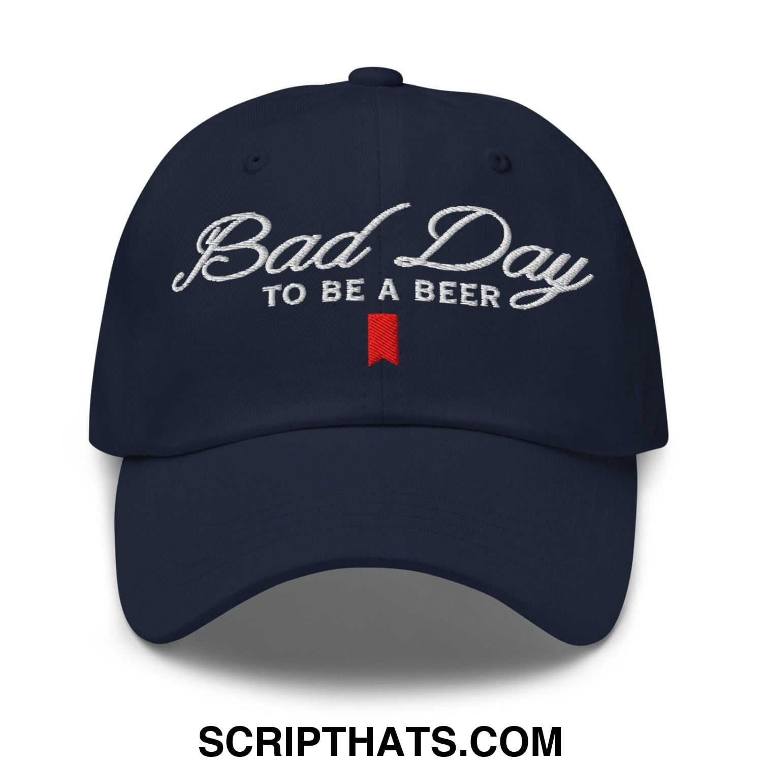 Bad Day to be a Beer Embroidered Dad Hat Blue Default Title