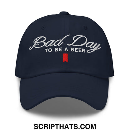 Bad Day to be a Beer Embroidered Dad Hat Blue Default Title