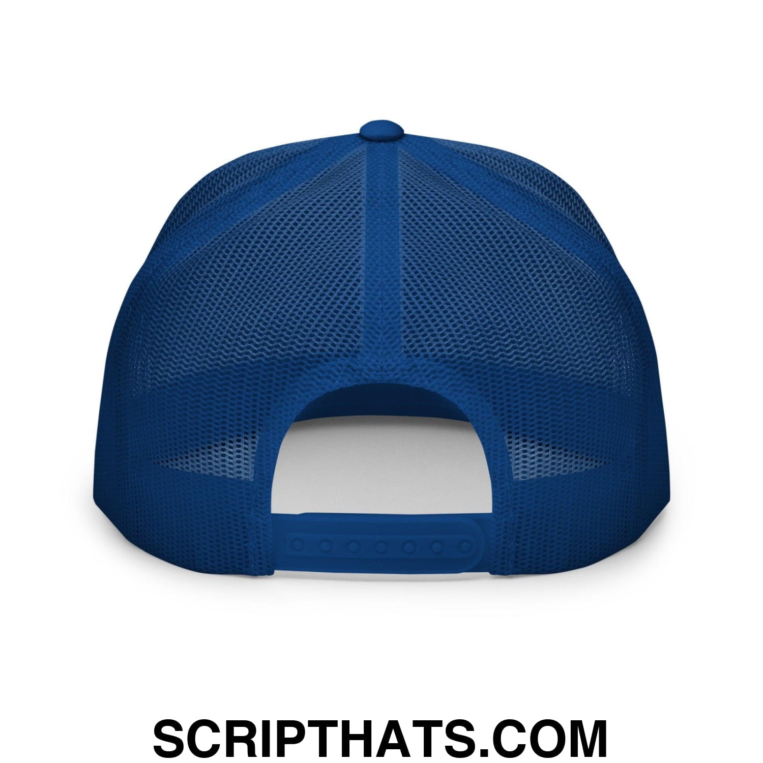 Bad Day to be a Beer Embroidered Flat Bill Brim Mesh Trucker Hat Royal White Royal