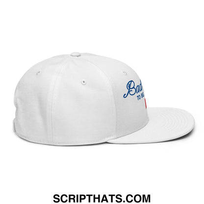 Bad Day to be a Beer Embroidered Flat Bill Brim Snapback Hat Default Title