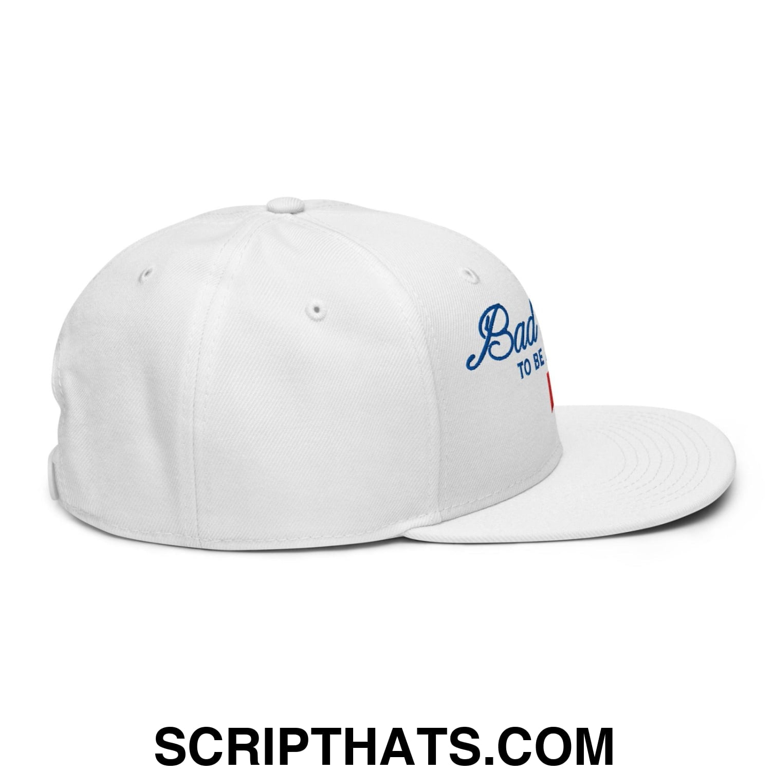 Bad Day to be a Beer Embroidered Flat Bill Brim Snapback Hat Default Title