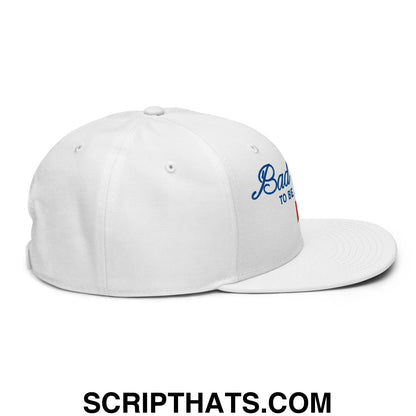 Bad Day to be a Beer Embroidered Flat Bill Brim Snapback Hat Default Title