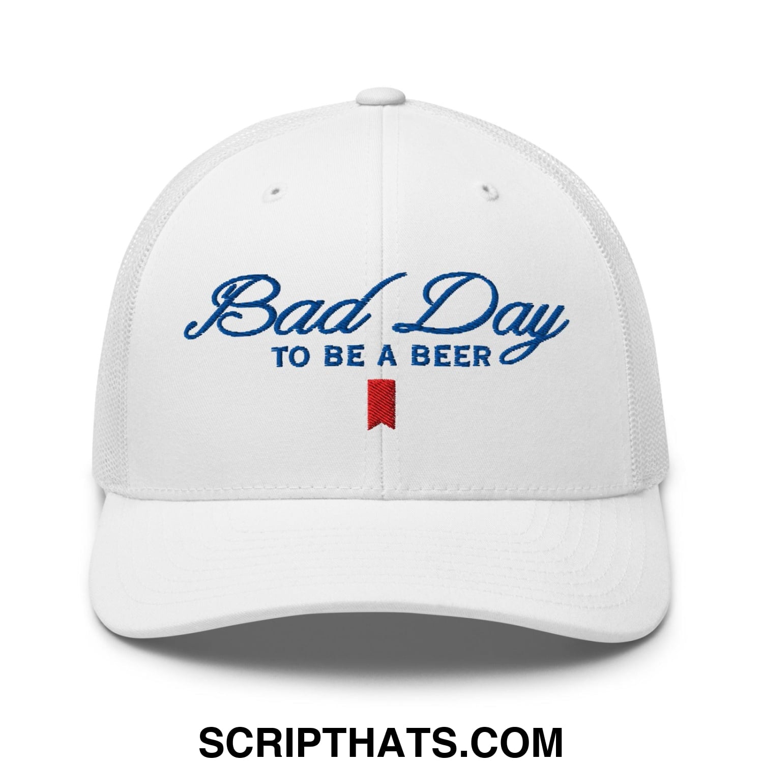 Bad Day to be a Beer Embroidered Mesh Trucker Hat Default Title