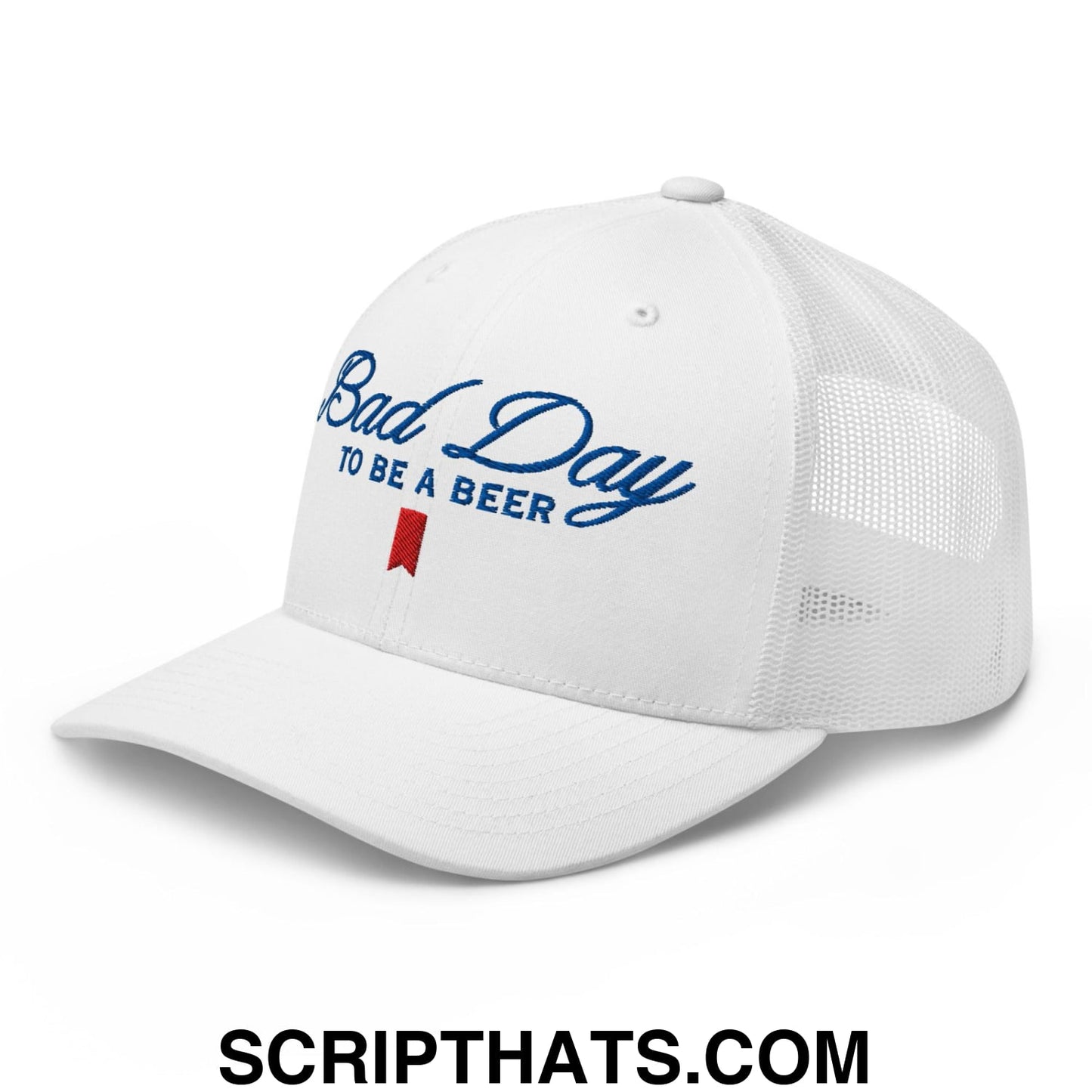 Bad Day to be a Beer Embroidered Mesh Trucker Hat Default Title