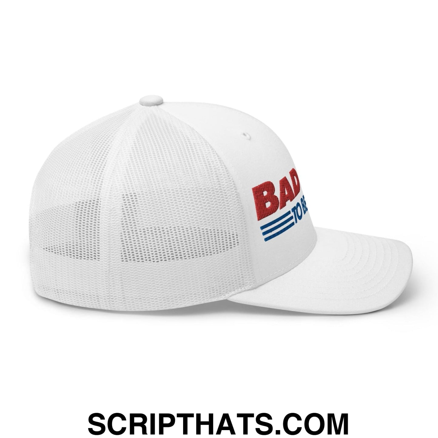 Bad Day to Be a Hot Dog Retro Trucker Hat White
