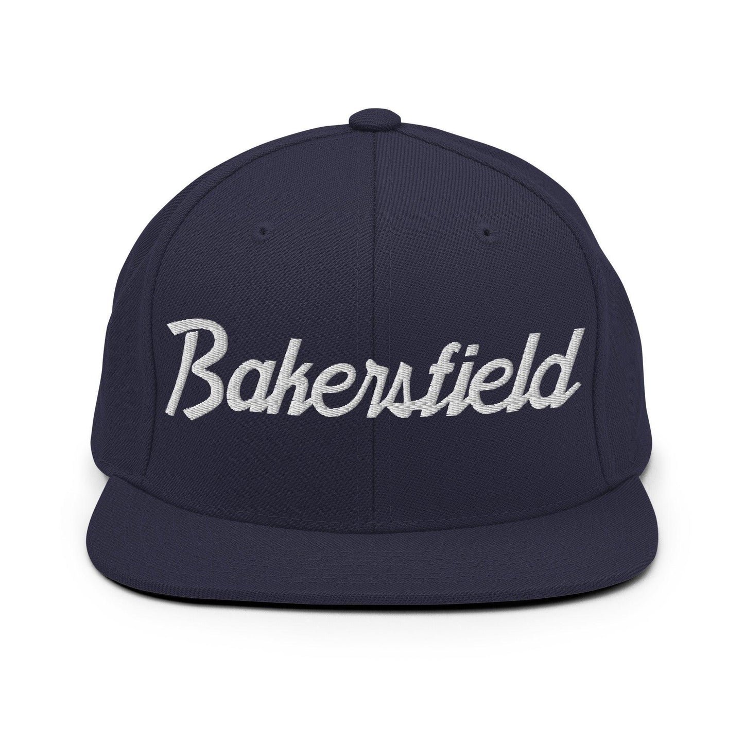 Bakersfield Script Snapback Hat Navy