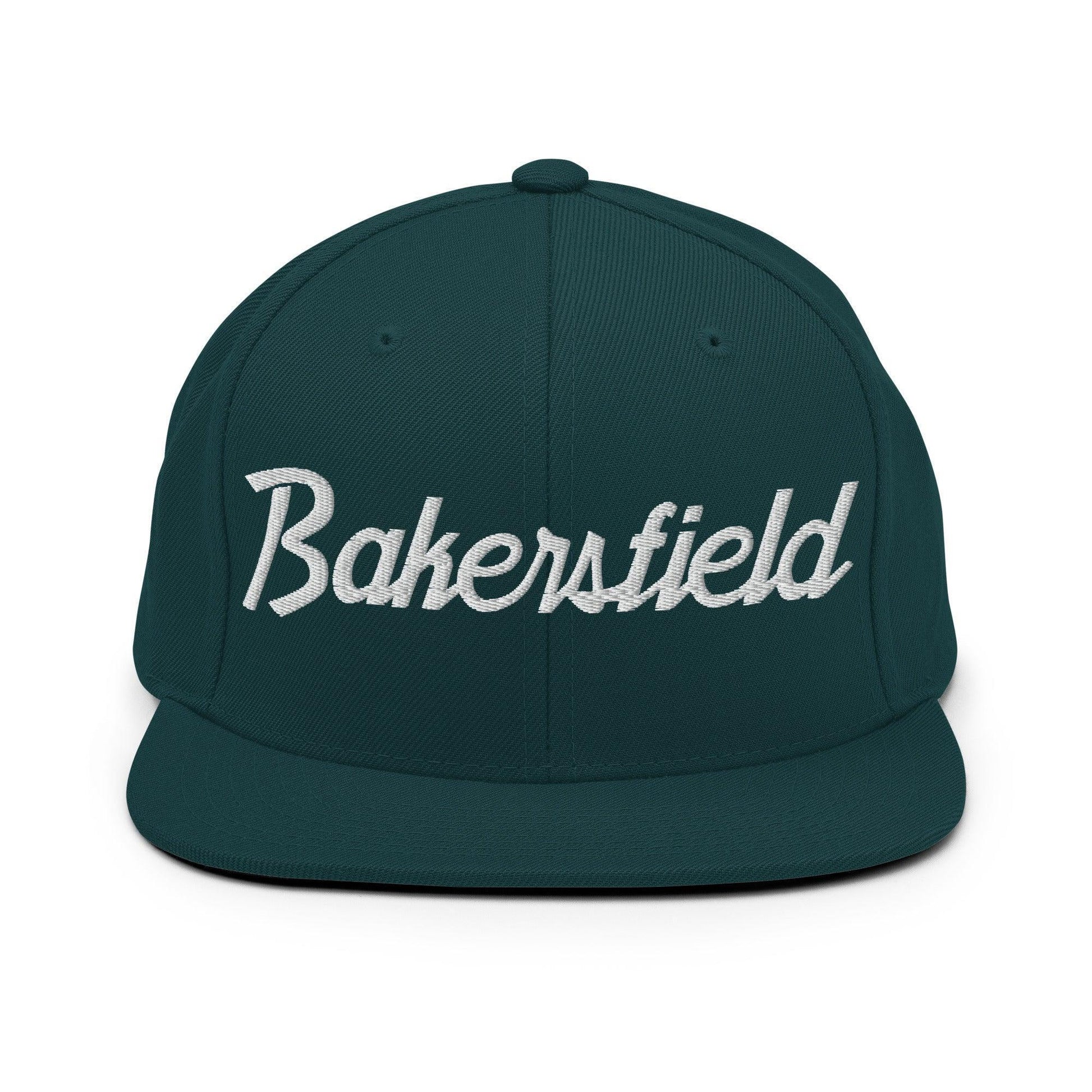 Bakersfield Script Snapback Hat Spruce
